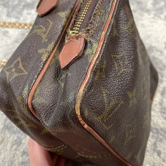 Louis Vuitton Monogram Mini Amazon Bag Crossbody Detachable Chain Strap Two Zip - Picture 12 of 17